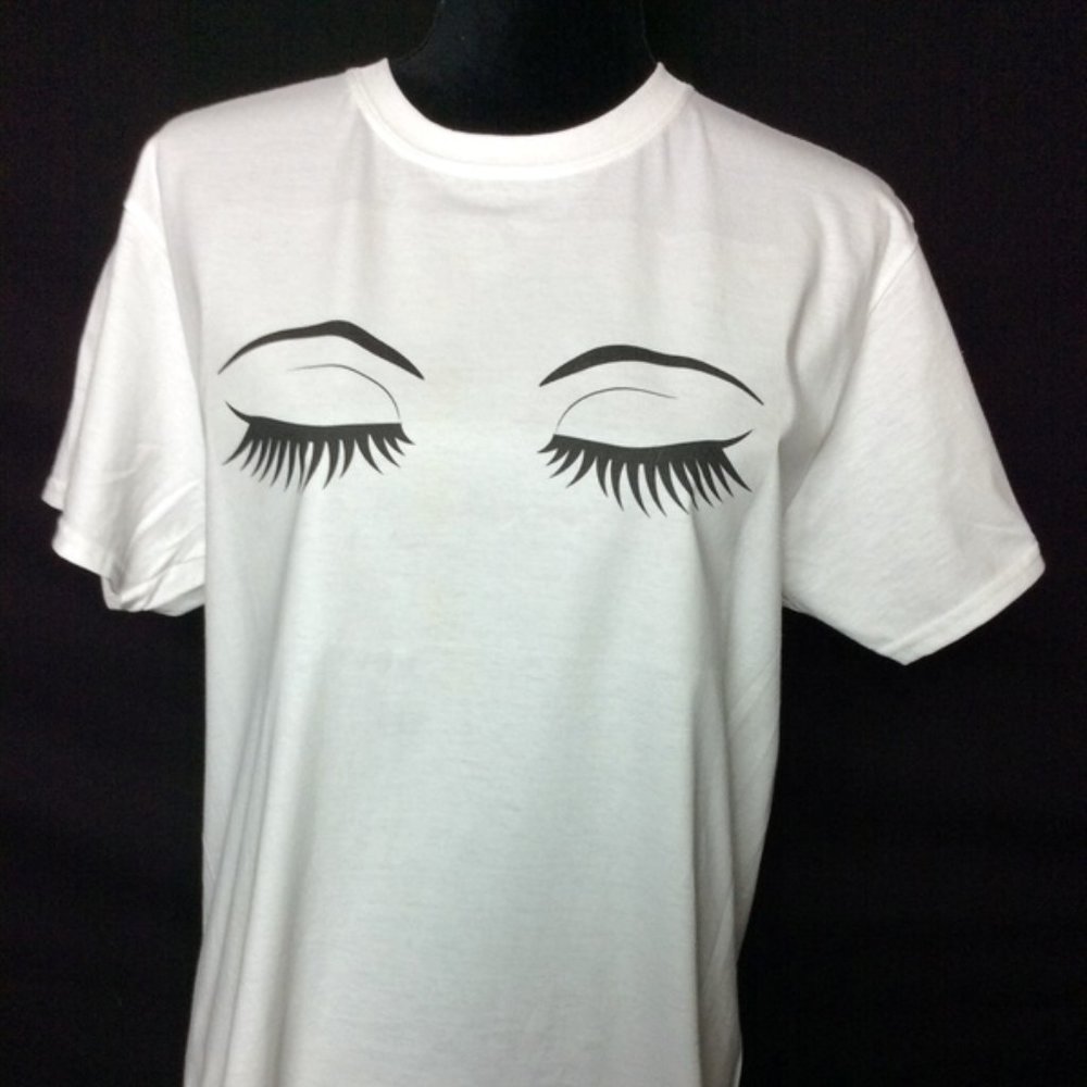 Sexy Eyelash Graphic Tee T Shirt